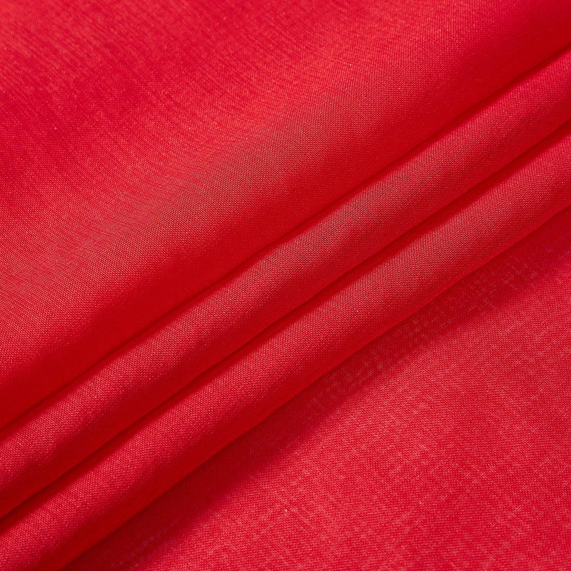 July Joy Semi Linen Look Sheer Curtains for Bedroom, Living Room Grommet Light Filtering Solid Voile Window Curtains, Set of 2 Panels (52 x 96 inch, Red) - Image 5